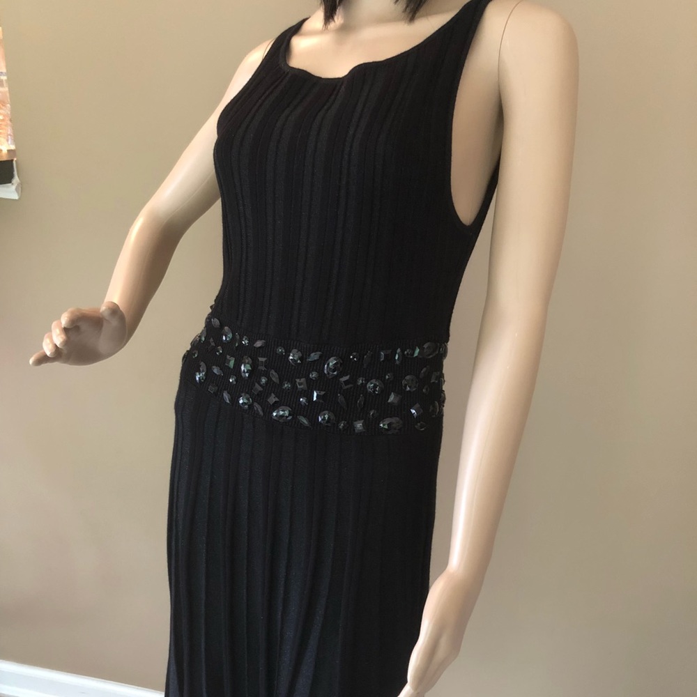 Arden B black party dress w beadwork